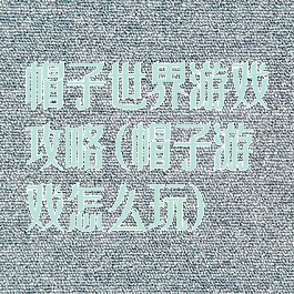 帽子世界游戏攻略(帽子游戏怎么玩)