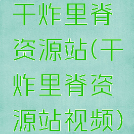 干炸里脊资源站(干炸里脊资源站视频)