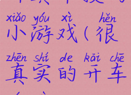 开真车技巧小游戏(很真实的开车游戏)