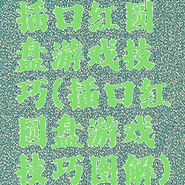 插口红圆盘游戏技巧(插口红圆盘游戏技巧图解)