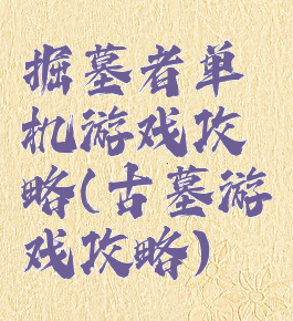 掘墓者单机游戏攻略(古墓游戏攻略)