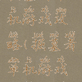 掘墓者单机游戏攻略(掘墓者单机游戏攻略大全)