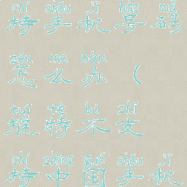 推特不支持手机号码怎么办(推特不支持中国手机号怎么办)