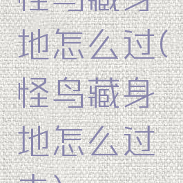 怪鸟藏身地怎么过(怪鸟藏身地怎么过去)