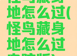 怪鸟藏身地怎么过(怪鸟藏身地怎么过电脑版)