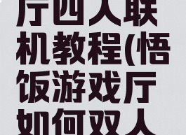 悟饭游戏厅四人联机教程(悟饭游戏厅如何双人玩)