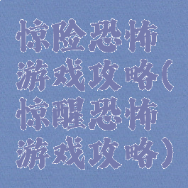 惊险恐怖游戏攻略(惊醒恐怖游戏攻略)