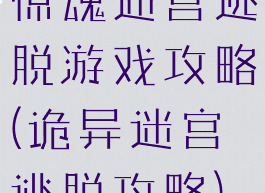 惊魂迷宫逃脱游戏攻略(诡异迷宫逃脱攻略)