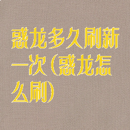 惑龙多久刷新一次(惑龙怎么刷)