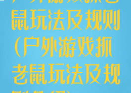 户外游戏抓老鼠玩法及规则(户外游戏抓老鼠玩法及规则介绍)