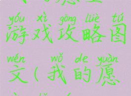 我的愿望游戏攻略图文(我的愿望手游)