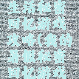 我的暑假生活秘密回忆游戏攻略(我的暑假秘密回忆游戏攻略图解)