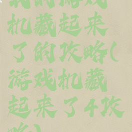 我的游戏机藏起来了的攻略(游戏机藏起来了4攻略)