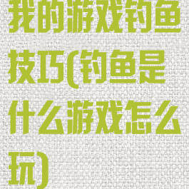 我的游戏钓鱼技巧(钓鱼是什么游戏怎么玩)