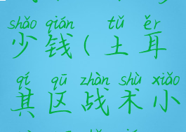 战术小队多少钱(土耳其区战术小队多少钱)