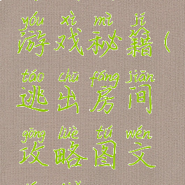 房间出逃游戏秘籍(逃出房间攻略图文详解)