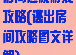 房间逃脱游戏攻略(逃出房间攻略图文详解)