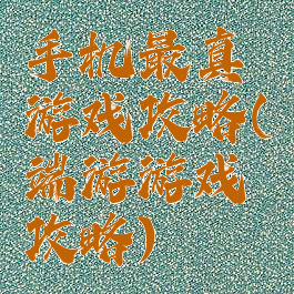手机最真游戏攻略(端游游戏攻略)