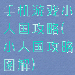 手机游戏小人国攻略(小人国攻略图解)