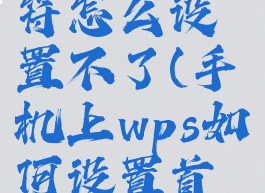 手机wps首行缩进2字符怎么设置不了(手机上wps如何设置首行缩进2字符)