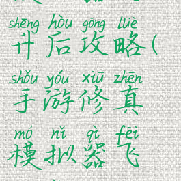 手游修真模拟器飞升后攻略(手游修真模拟器飞升后攻略图)