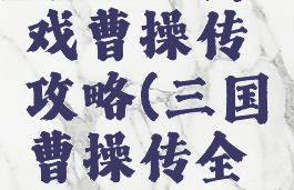 手游三国戏曹操传攻略(三国曹操传全攻略)