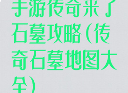 手游传奇来了石墓攻略(传奇石墓地图大全)