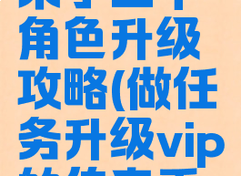 手游传奇来了三个角色升级攻略(做任务升级vip的传奇手游)