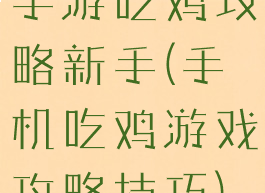 手游吃鸡攻略新手(手机吃鸡游戏攻略技巧)