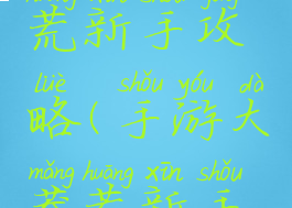 手游大莽荒新手攻略(手游大莽荒新手攻略图)