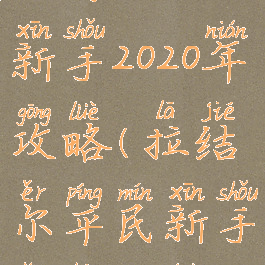 手游拉结尔新手2020年攻略(拉结尔平民新手养成攻略)