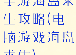手游海岛求生攻略(电脑游戏海岛求生)