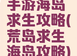 手游海岛求生攻略(荒岛求生海岛攻略)