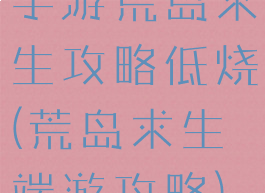 手游荒岛求生攻略低烧(荒岛求生端游攻略)