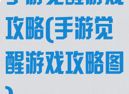 手游觉醒游戏攻略(手游觉醒游戏攻略图)