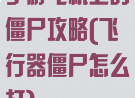 手游飞机上的僵尸攻略(飞行器僵尸怎么打)