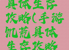 手游饥荒具体生存攻略(手游饥荒具体生存攻略图)