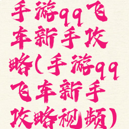 手游qq飞车新手攻略(手游qq飞车新手攻略视频)