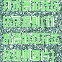 打水漂游戏玩法及规则(打水漂游戏玩法及规则图片)