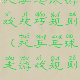 托乒乓球游戏技巧规则(托乒乓球走游戏规则)