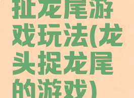 扯龙尾游戏玩法(龙头捉龙尾的游戏)