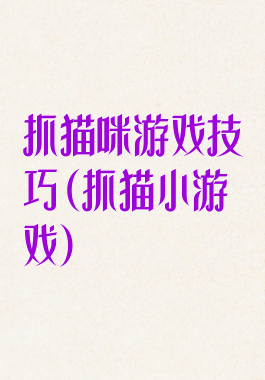 抓猫咪游戏技巧(抓猫小游戏)