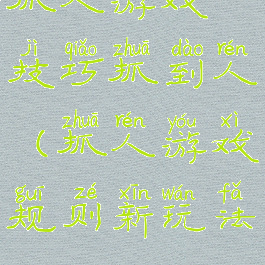 抓人游戏技巧抓到人(抓人游戏规则新玩法)