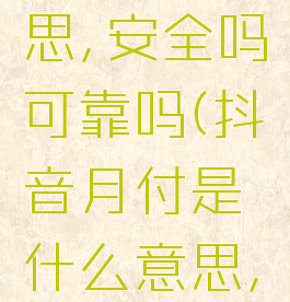 抖音月付是什么意思,安全吗可靠吗(抖音月付是什么意思,安全吗可靠吗知乎)