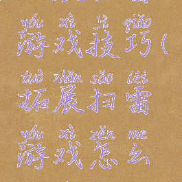 拓展扫雷游戏技巧(拓展扫雷游戏怎么过的)