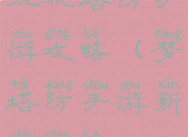 挂机塔防手游攻略(梦塔防手游新手攻略)