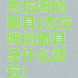 杰拉姆的面具(杰拉姆的面具是什么部位)