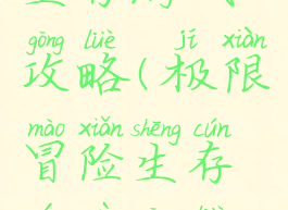 极限冒险生存游戏攻略(极限冒险生存游戏攻略视频)