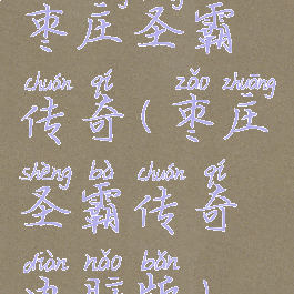 枣庄圣霸传奇(枣庄圣霸传奇电脑版)