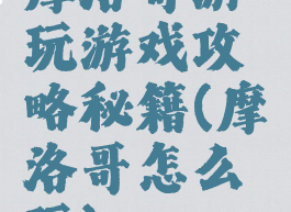 摩洛哥游玩游戏攻略秘籍(摩洛哥怎么玩)